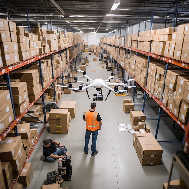 智能仓储无人机配送高效作业