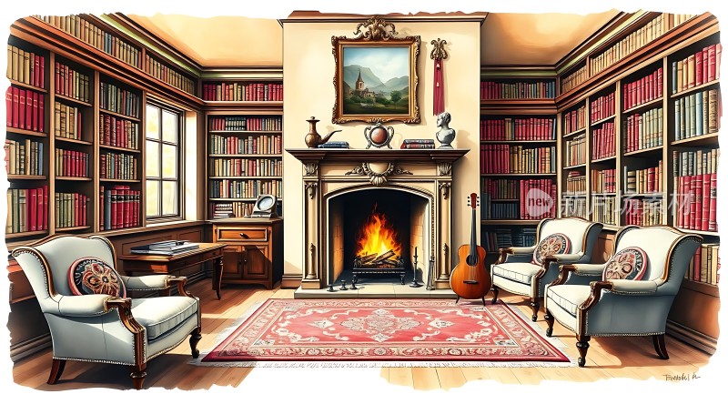 书房里的温馨时光