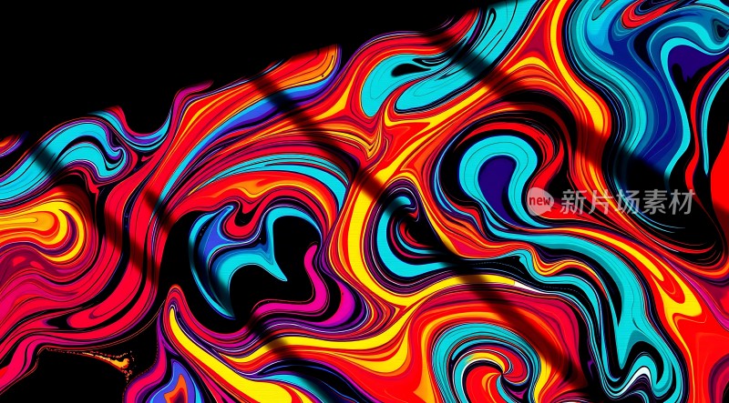 多彩漩涡艺术
