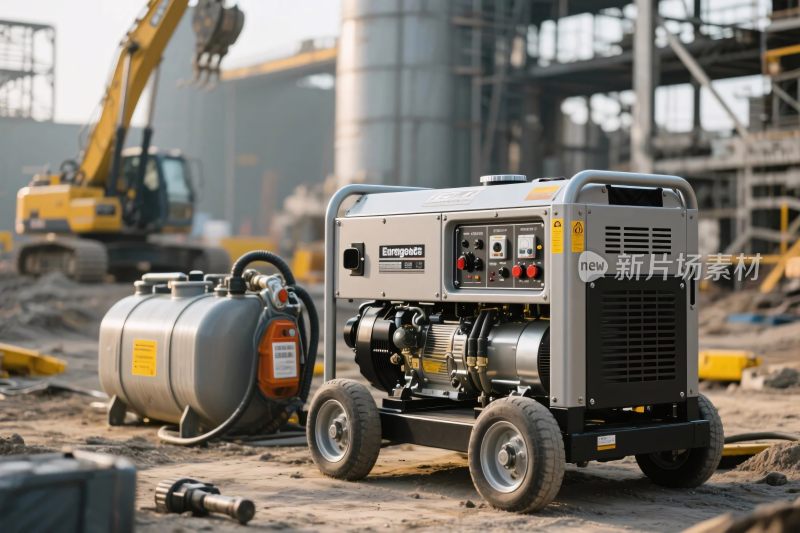 工地施工设备场景