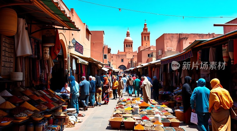 摩洛哥集市繁华景象