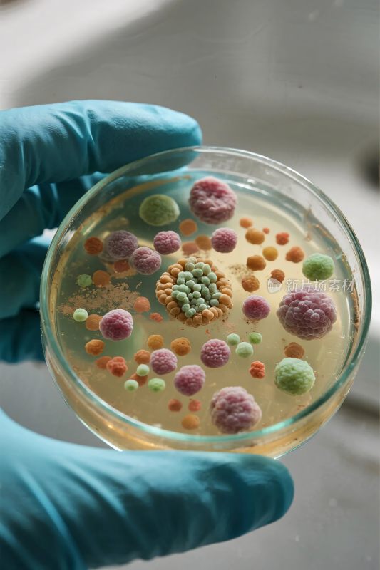 微生物培养皿观察