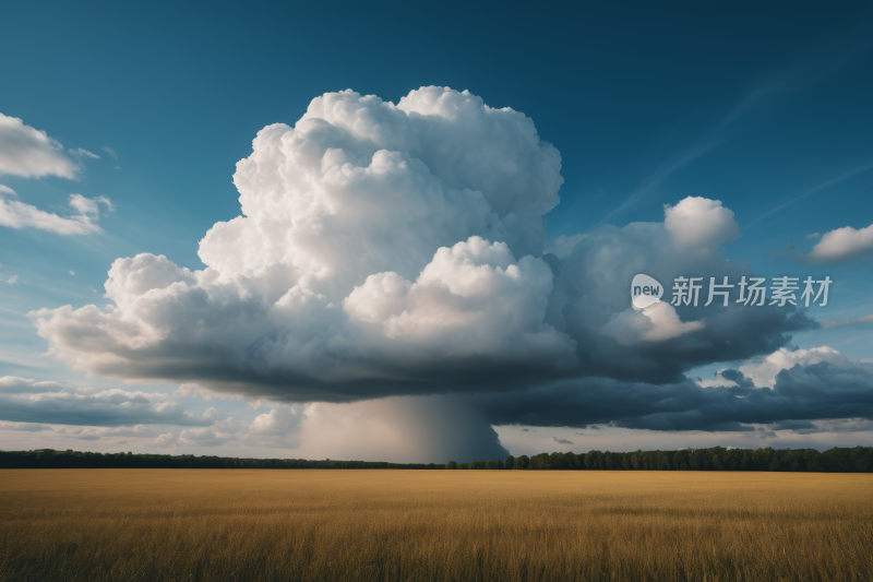 一片草地上一片大云风光风景图片