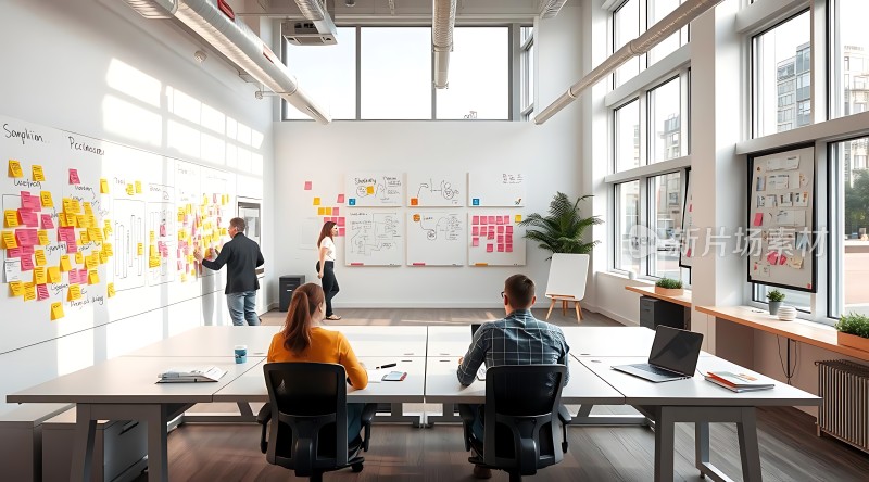 创意碰撞头脑风暴会议现场
