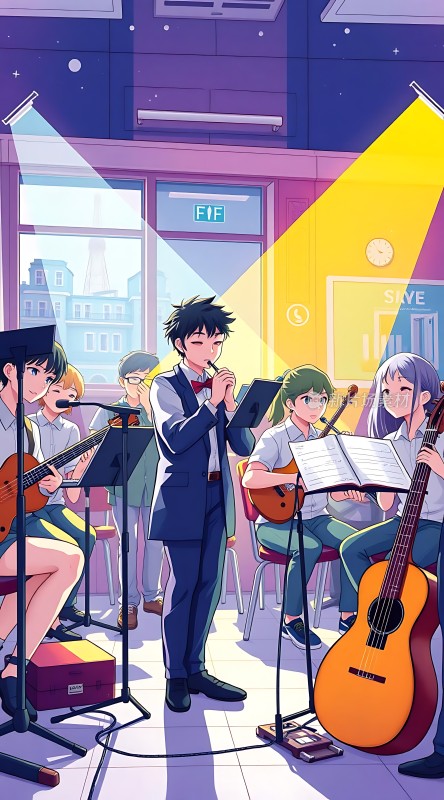 音乐教室里的青春旋律