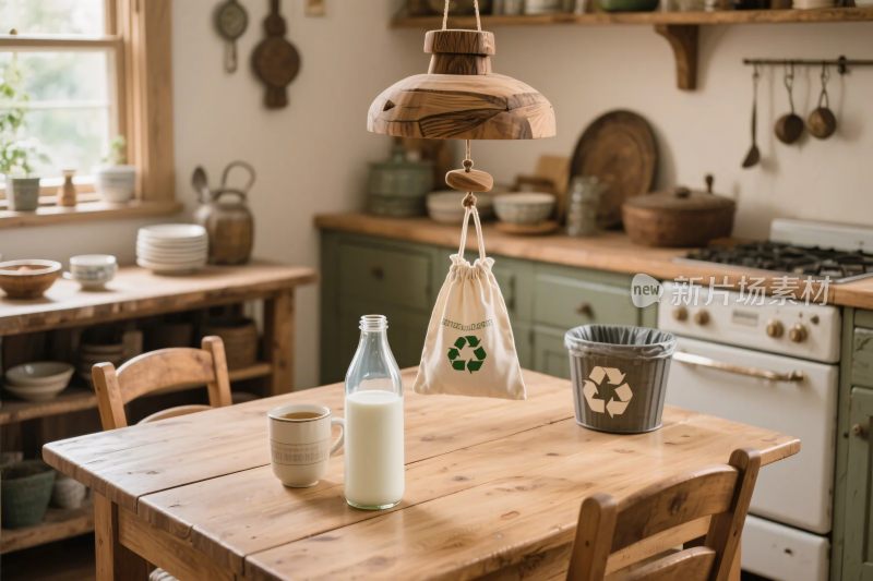 复古温馨厨房场景