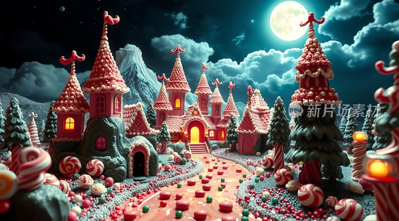 糖果小镇的梦幻之夜