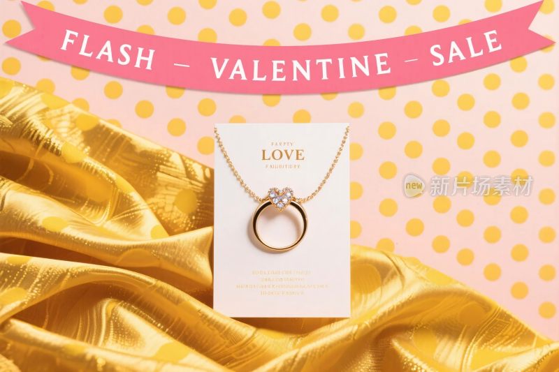 珠宝促销宣传插画