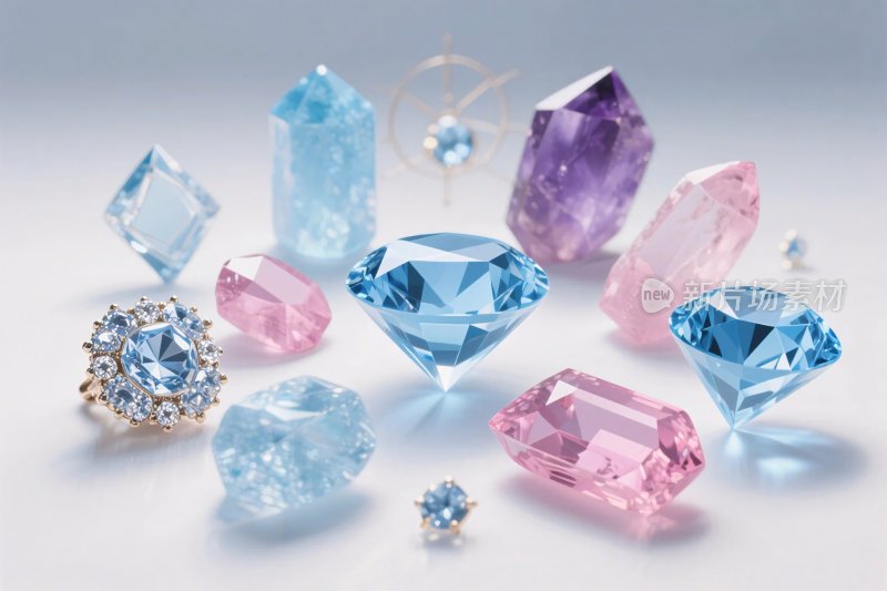 多彩宝石钻石集合