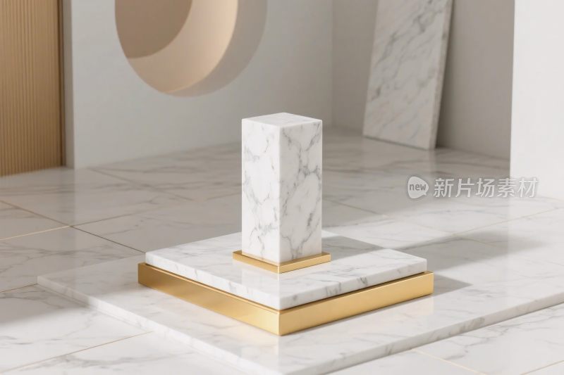 简约大理石摆件展示