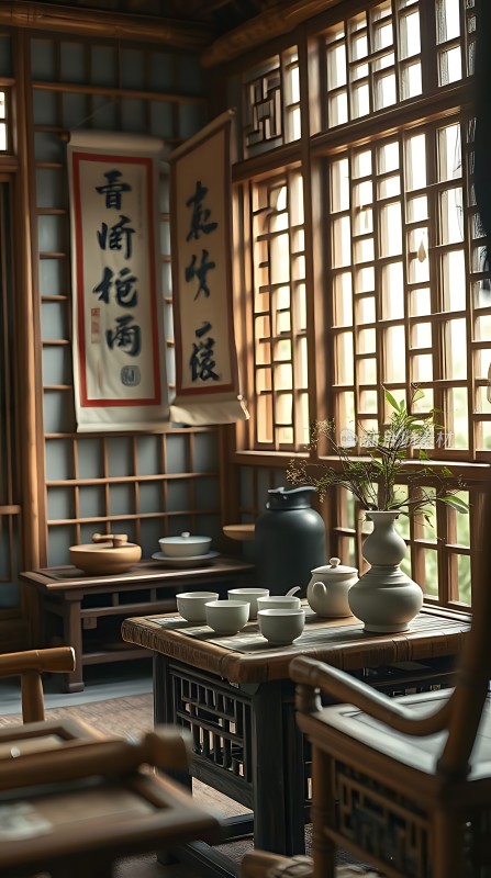 古风茶室雅致静好