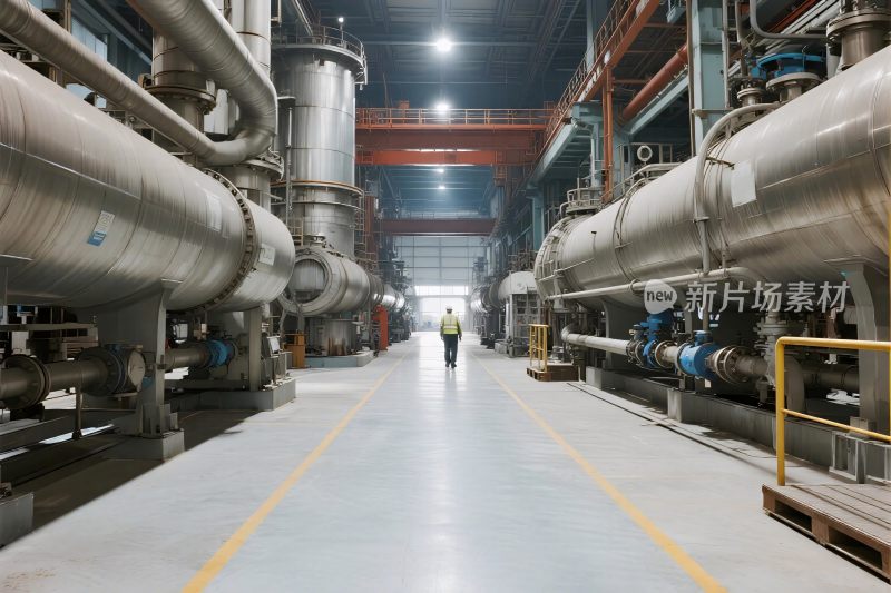 工业厂房内部场景