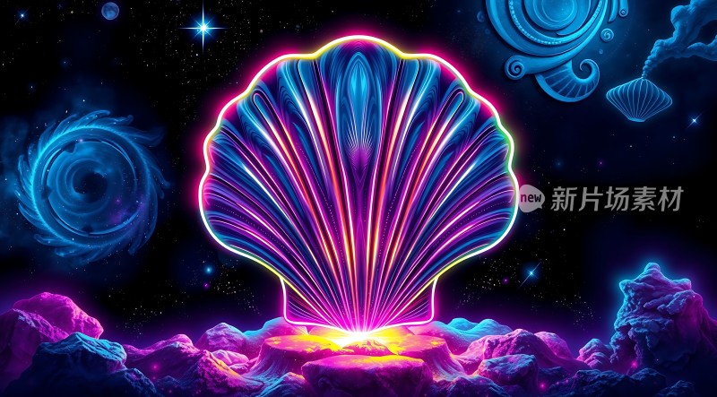 霓虹贝壳幻境