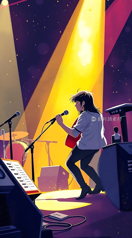 舞台上的音乐梦想