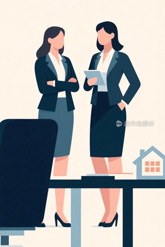 商务办公女性插画