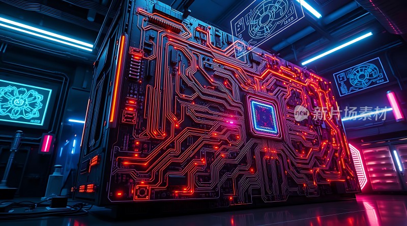 科技未来主义电子核心