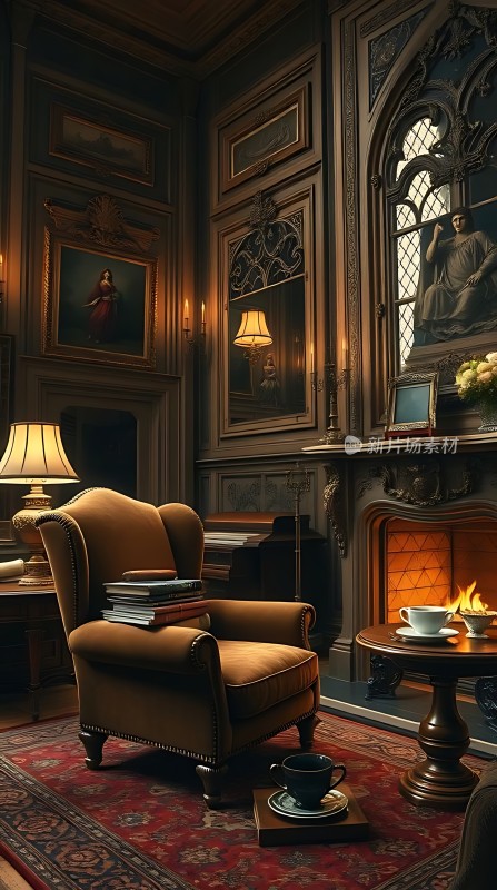古董书房里的温暖时光