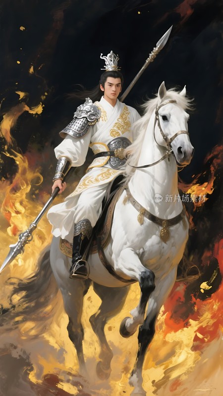 战马骑士英勇出征