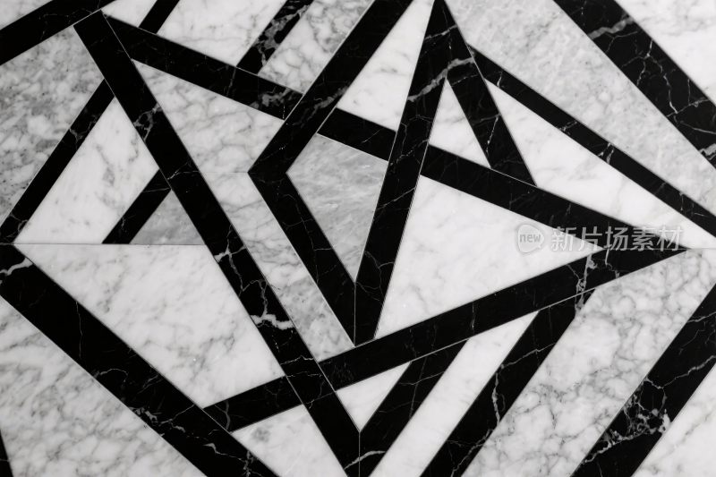 黑白几何线条艺术