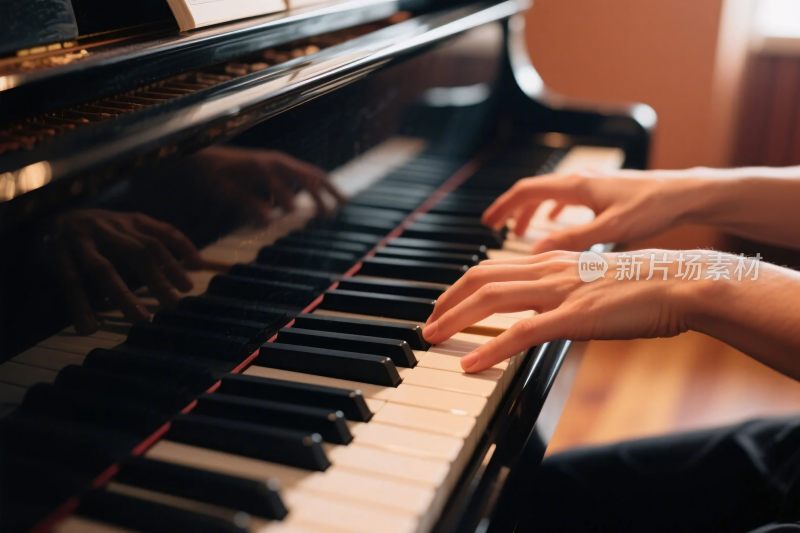 手部弹钢琴画面