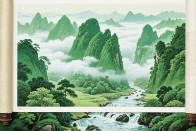 山水风景插画 山水风景插画
