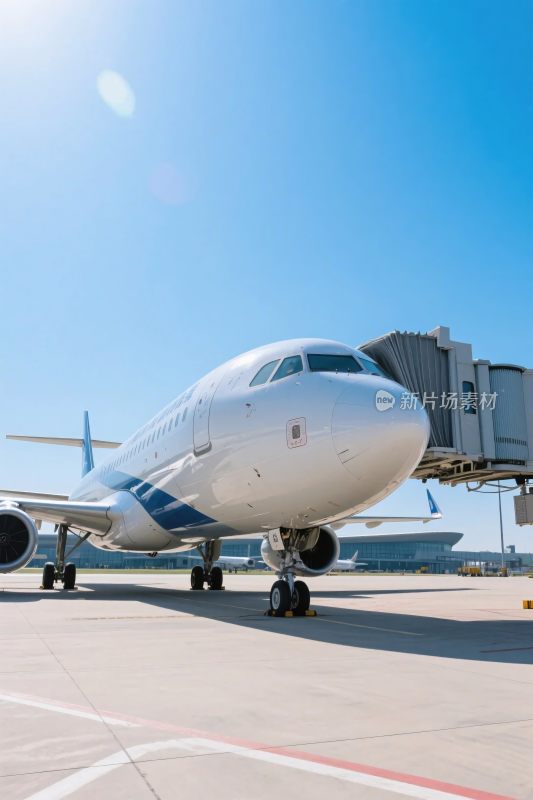 机场飞机登机场景