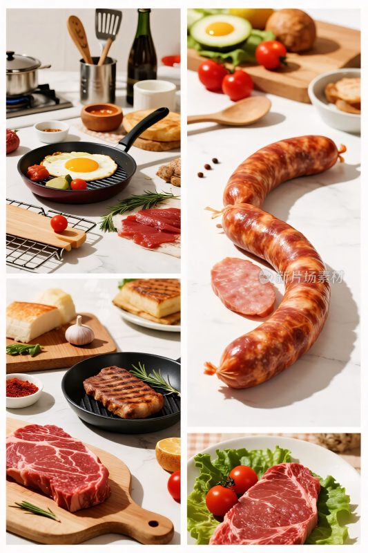 食材美食组合展示