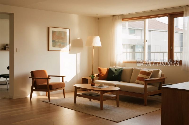 简约客厅室内场景