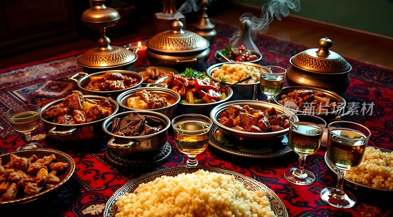 美味佳肴盛宴诱人美食大餐