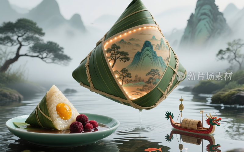 端午节创意插画