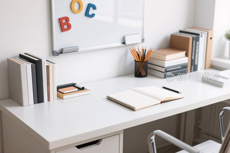 整洁办公桌面场景