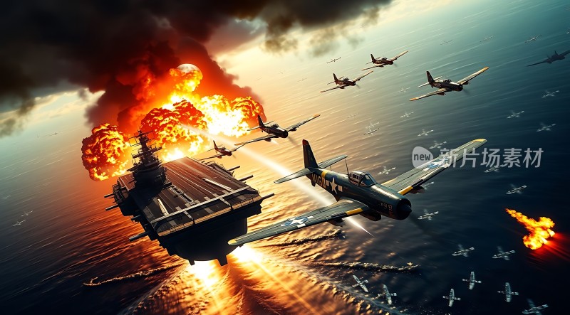 海战风云航母激战飞机群飞