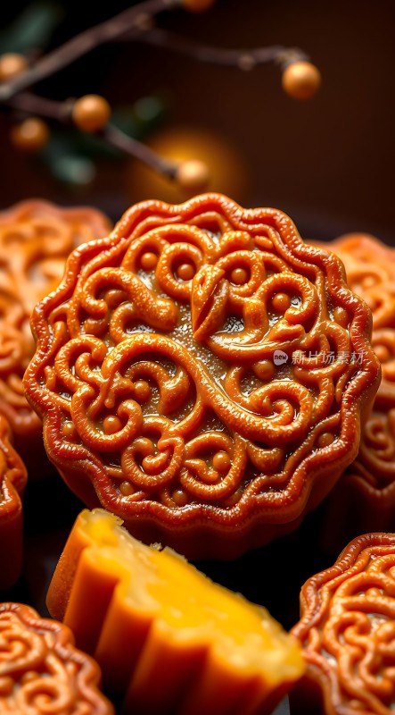 精致月饼传统工艺美味诱人