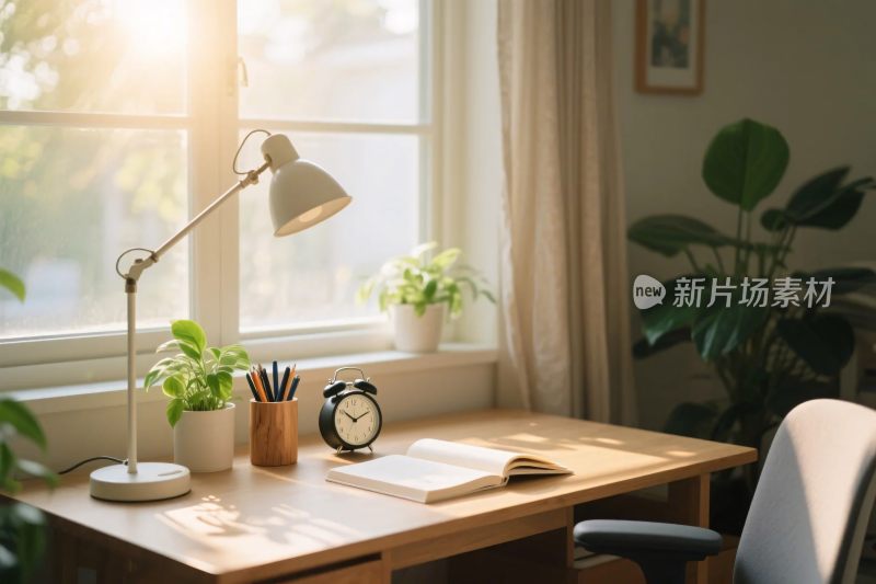 室内办公场景插画