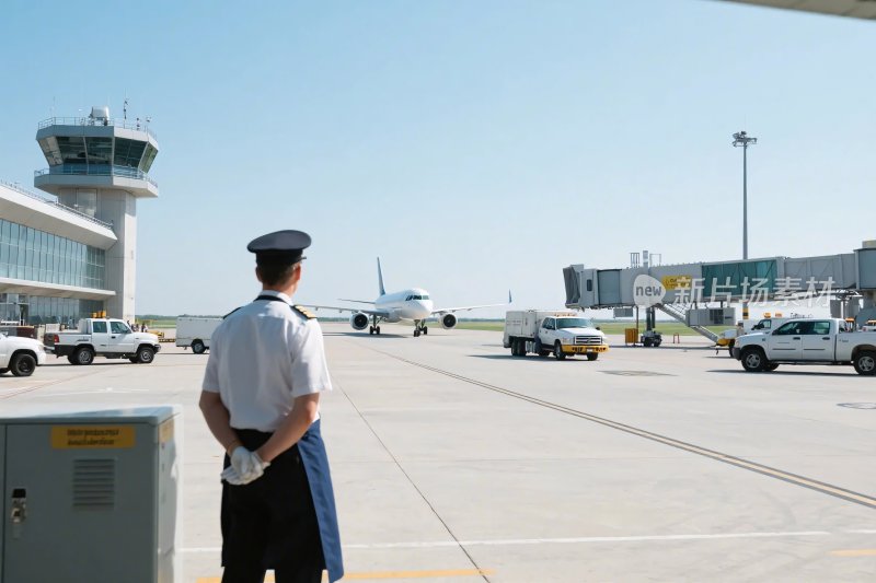 机场地勤工作场景