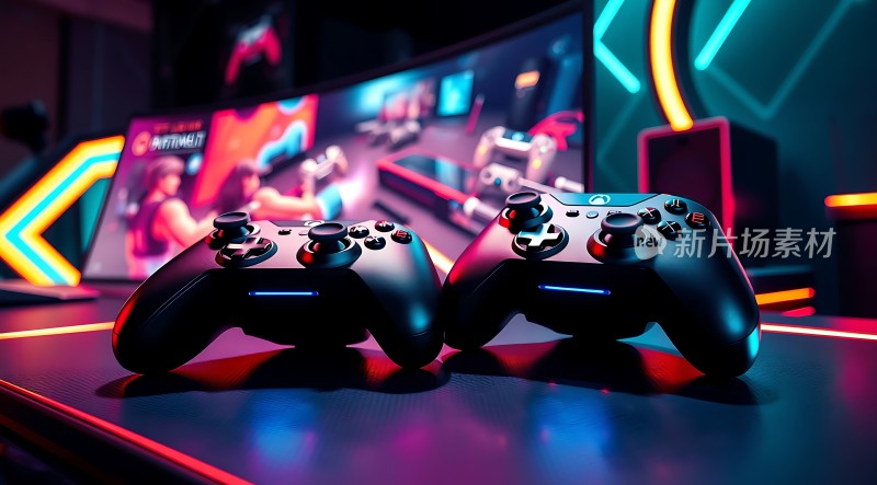 游戏手柄与屏幕