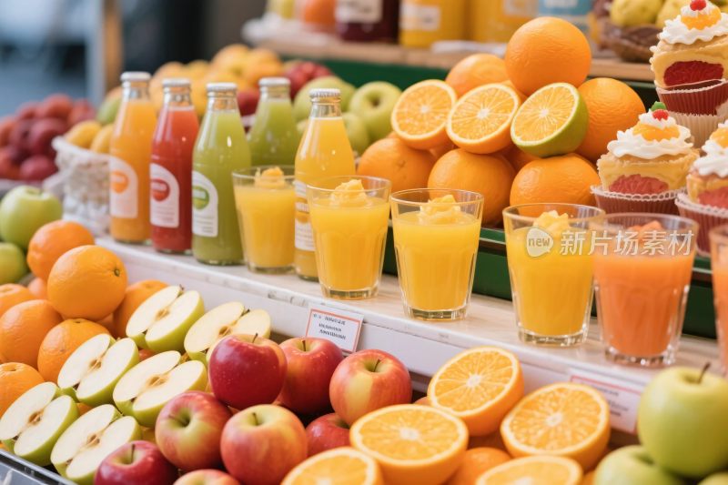 果蔬新鲜果汁水果摊
