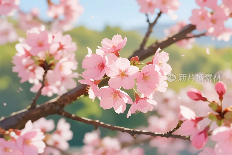 樱花枝头繁花盛开