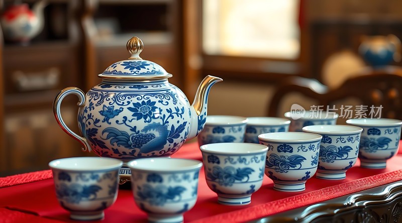 青花瓷茶具