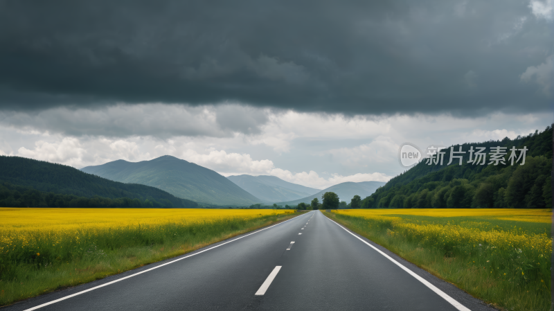 一条漫长路高清风景图片