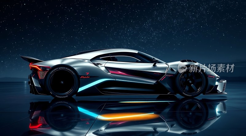 未来科技座驾星空下的速度与激情
