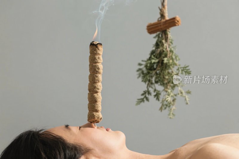 艾灸养生场景画面