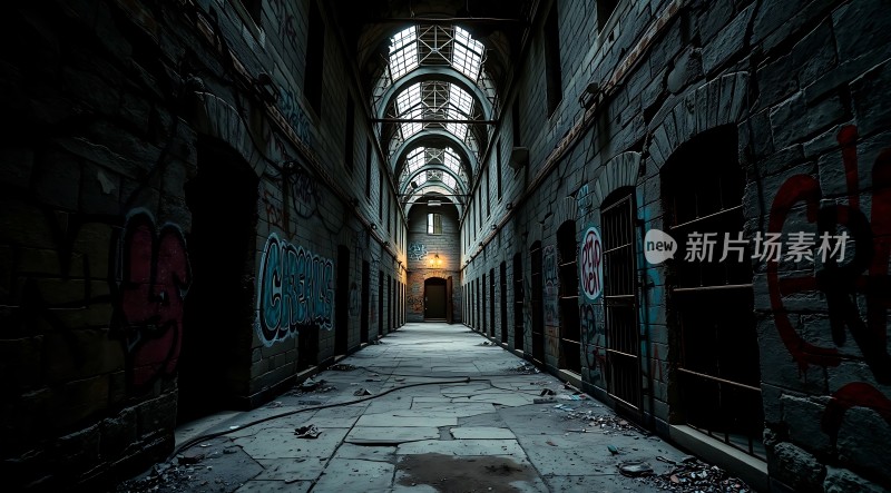 废弃建筑里的神秘通道