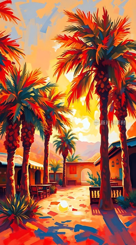 阳光下的热带风情