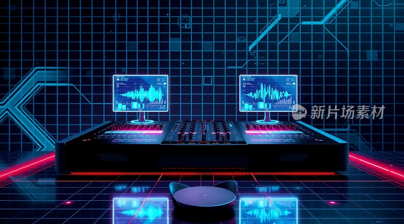科技感音乐混音台