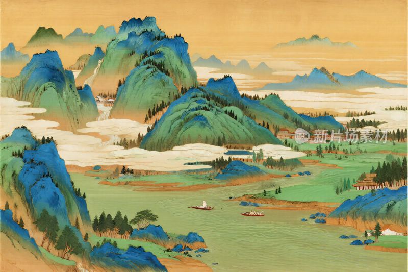 古典山水写意画