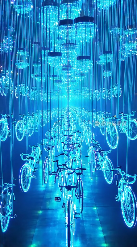 自行车光影艺术展
