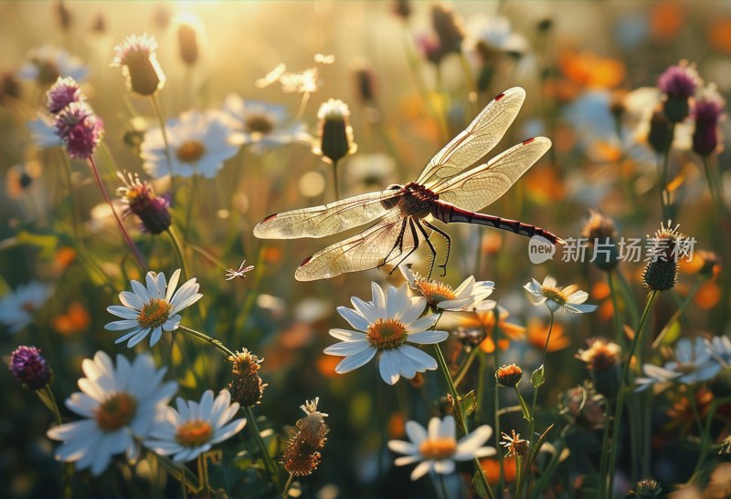 夏日微风野花舞