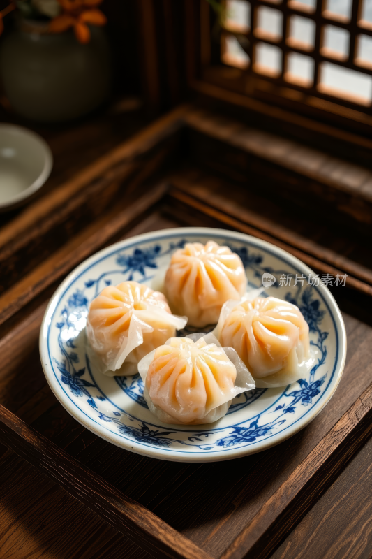 水晶虾饺中国传统经典美食中式家常美味食物