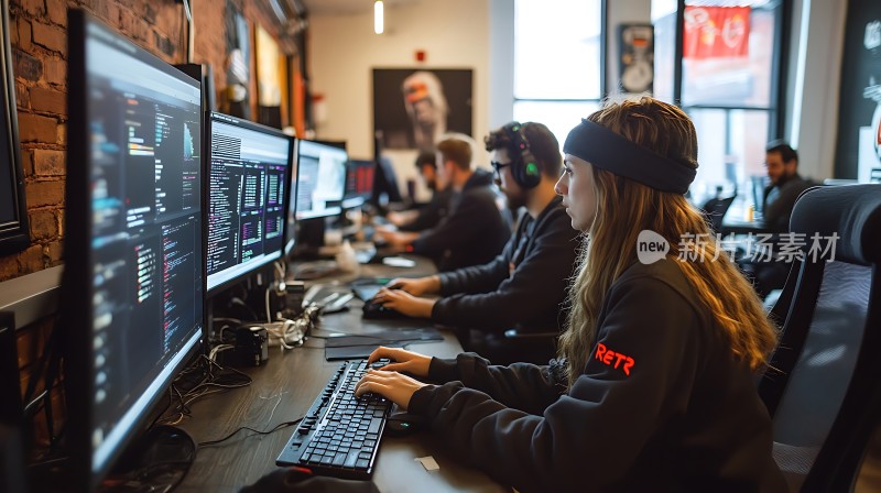 专注编程团队高效协作办公环境